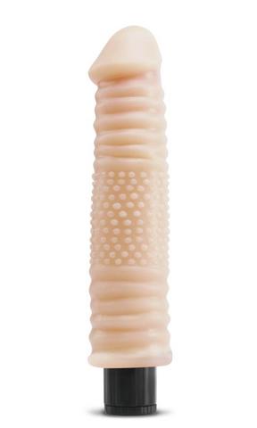 Real Feel No 12 10.5 inches Vibrating Dildo Beige