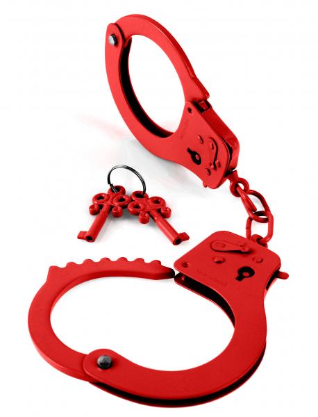 Fetish Fantasy Red Metal Cuffs