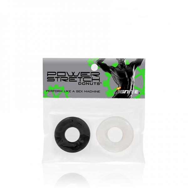 Power Stretch Donuts 2 Pack Black-Clear