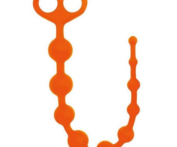 Rooster Perfect 10 Anal Beads Orange