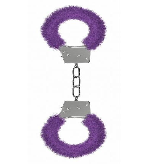 Ouch Beginners Handcuffs Furry Purple